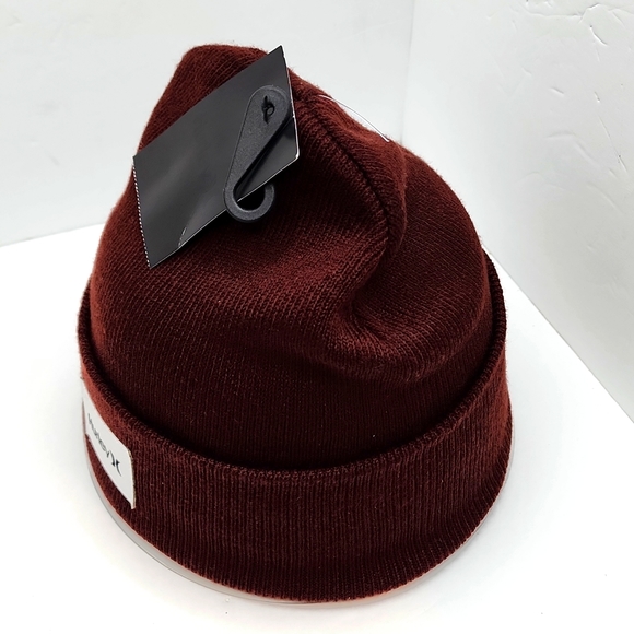 HURLEY HAT BEANIE, BURGUNDY,UNISEX - Picture 2 of 7